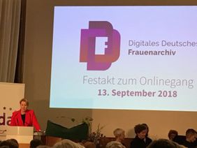 Festakt Digitales Deutsches Frauenarchiv in Berlin